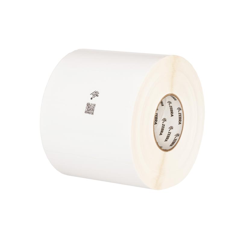 Etikettenrolle, Zebra, Kunststoff (Polypropylen), Thermotransfer, Kern: 76 mm, Maße, B 76mm, H 25mm,