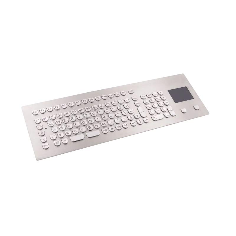 Tastatur InduSteel® 105 Touch Modul TKV-105-TOUCH-MODUL-USB-DE IP65 Front