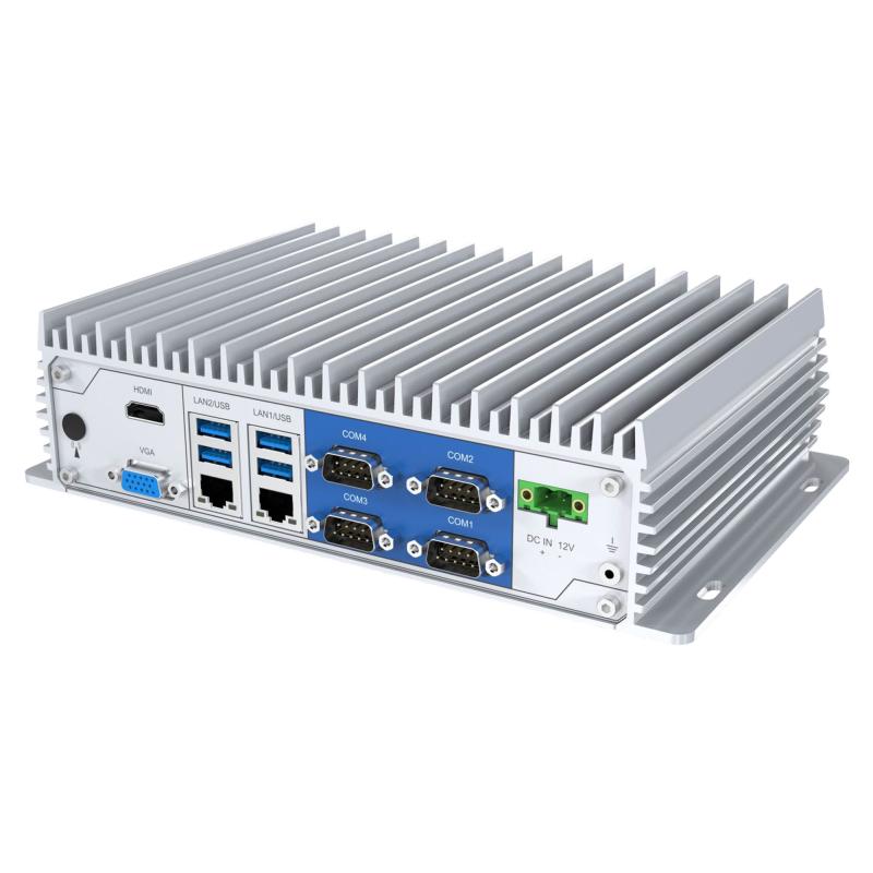 PicoSYS 2240, J6412 CPU, 8GB RAM, 128GB 2.5'' SSD, 4x RS232/485, 2x RS232, l&uuml;fterlos