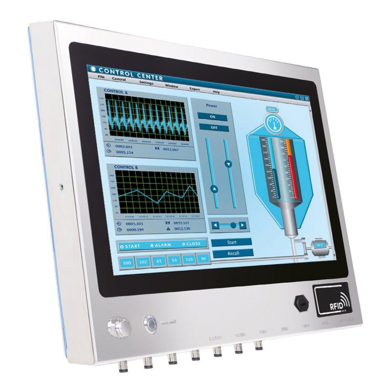 Hygrolion 2135, 21,5", Panel PC, IP66, Core i5-1235U, 8GB, 128GB SSD, Edelstahl, RFID Mifare