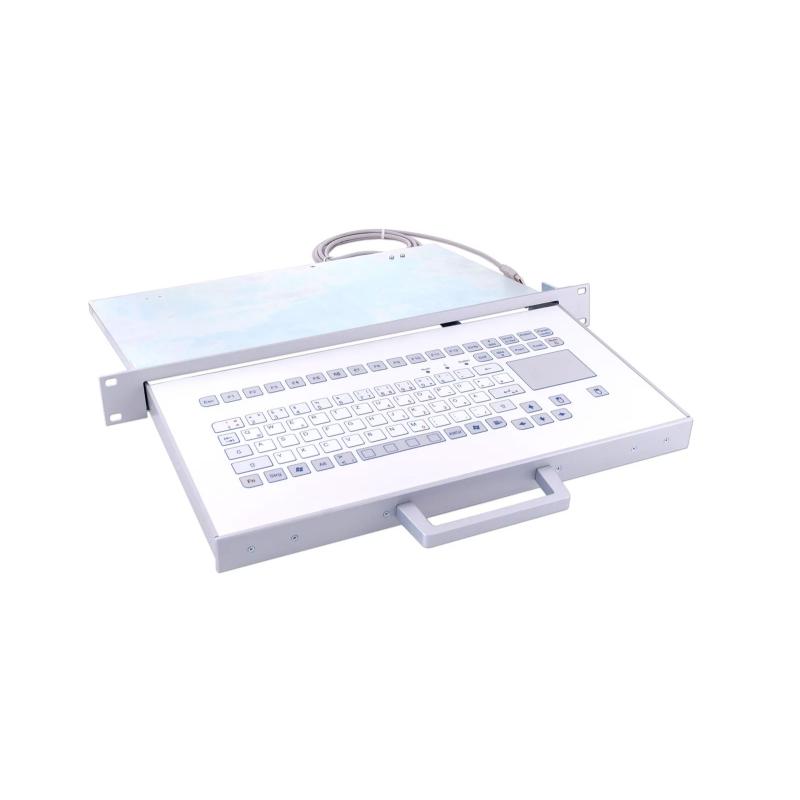Tastatur InduDur&reg; 088c Touch Schubl TKS-088c-TOUCH-SCHUBL-USB-DE IP65